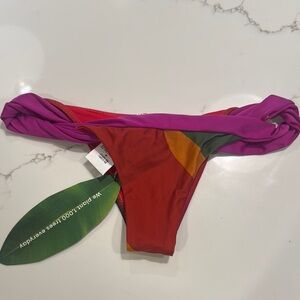 NWT FARM Rio Multicolor Bikini Bottom